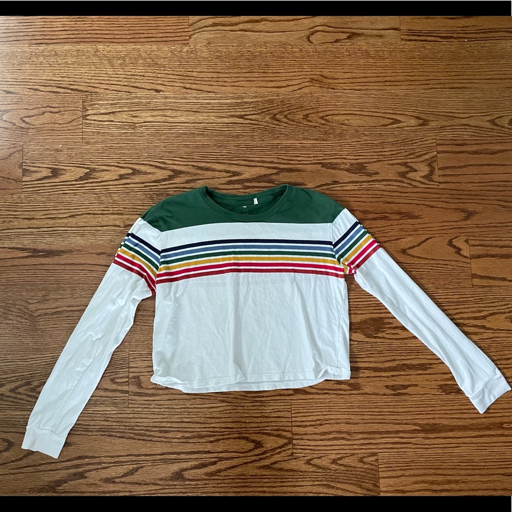 Me to We (Pacsun) rainbow striped long sleeve
